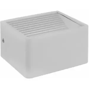 Image of Loops - IP44 Outdoor Wall Light White Aluminium 6W Built in LED Porch Lamp