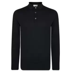 Image of JOHN SMEDLEY Belper Polo Shirt - Black