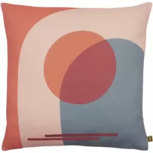 Image of Sun Arch 100% Recycled Cushion Red, Red / 50 x 50cm / Polyester Filled