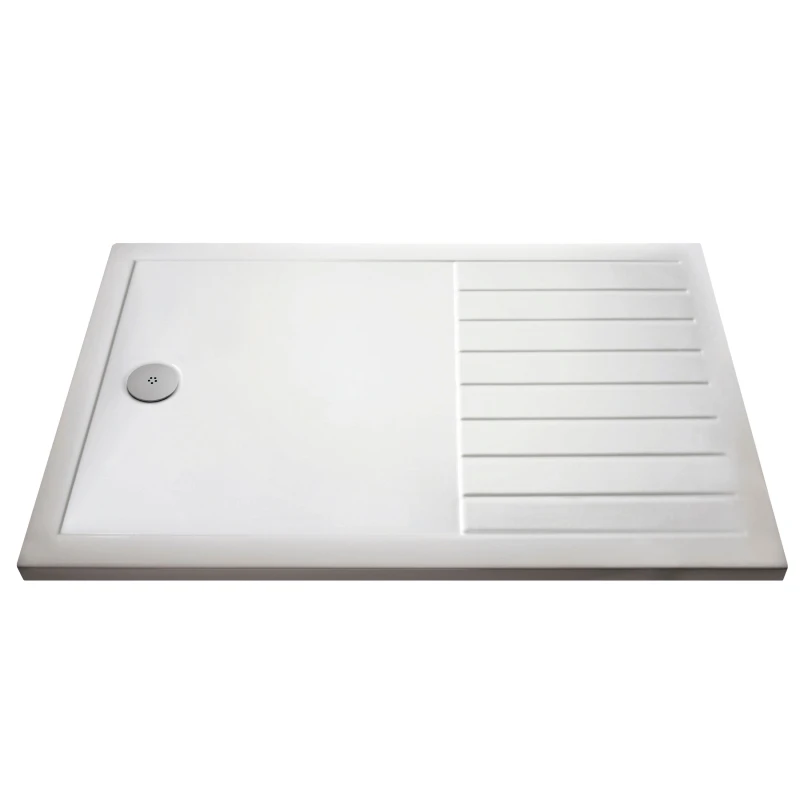 Image of Balterley White Resin Walk In Shower Tray 1700mm x 800mm White