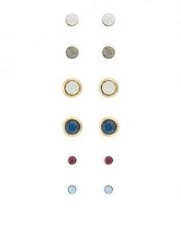 Image of Accessorize Z X12 Swarovski Stud Set - Multi