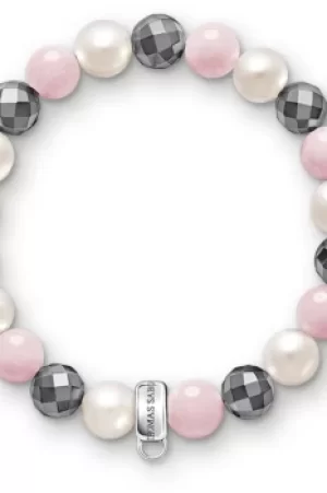 Image of Ladies Thomas Sabo Sterling Silver Charm Club Charm Bracelet X0188-581-7-L