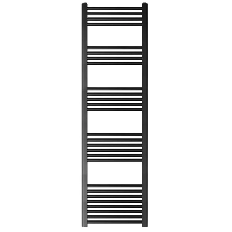 Image of Balterley Straight Heated Towel Rail Radiator, 1032W, 500 x 1800mm, Matt Black Unisex