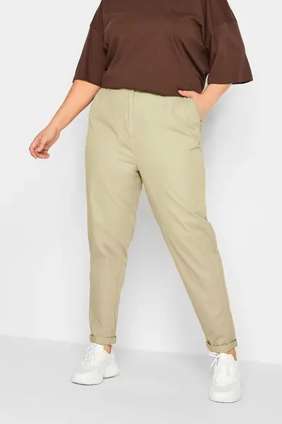 Image of Yours Chino Trousers Medium Beige