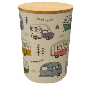 Image of Wildwood Caravan Bamboo Composite Medium Round Storage Jar