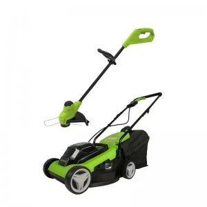 Image of Greenworks 24V 33cm Cordless Lawnmower