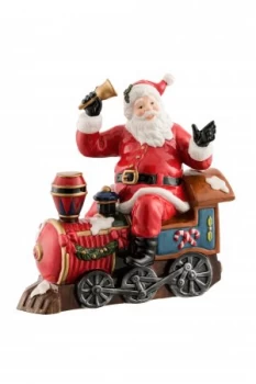 Image of Aynsley Santa on Train ornament