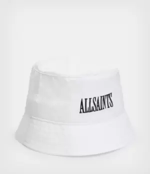 Image of AllSaints Womens State Nylon Bucket Hat, White