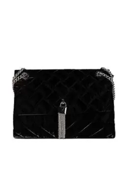 Image of Valentino Bags Falafel Large Shoulder Bag - Black Iridescent
