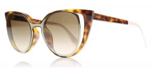 Image of Fendi 0136/s Sunglasses Tortoise / White NY2 J6 51mm