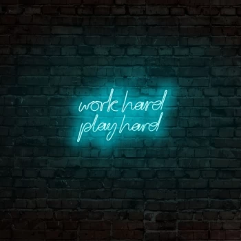 Image of Work Hard Play Hard - Blue Blue Wall Lamp