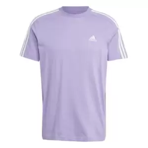 Image of adidas Essentials 3-Stripes T-Shirt Mens - Purple