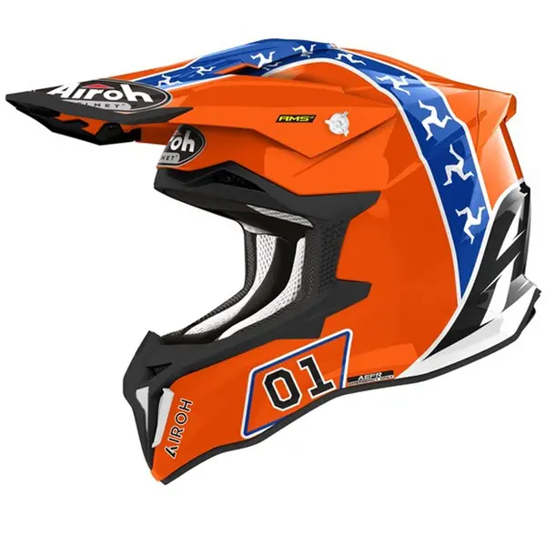 Image of Airoh Strycker Hazzard Gloss Offroad Helmet S