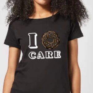 Image of I Donut Care Womens T-Shirt - Black - 5XL