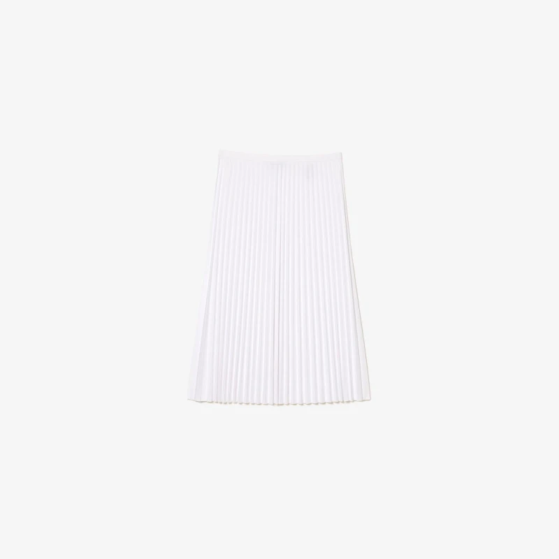 Image of Lacoste Womens Knitted Skirt White female 10 (38)