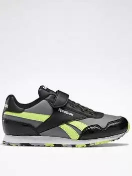 Image of Reebok Royal Classic Jogger 3 1V Shoes, Blue/Green, Size 10.5 Younger, Women