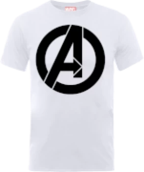 Image of Marvel Avengers Simple Logo T-Shirt - White - M