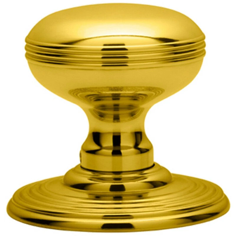 Image of Loops PAIR Textured Mortice Door Knob 70mm Diameter Concealed Rose Brass Metallics unisex