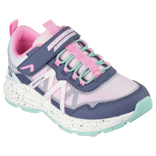 Image of Skechers Girls Adventure Blitz Explorer Time Trainers UK Size 1.5 (EU 34) Charcoal/Multi SKE2201-CCMT-1.5