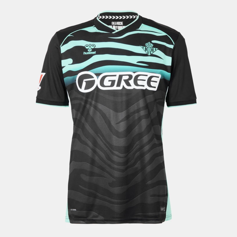 Image of Hummel Real Betis Third Shirt 2025 2026 Adults Black male Small