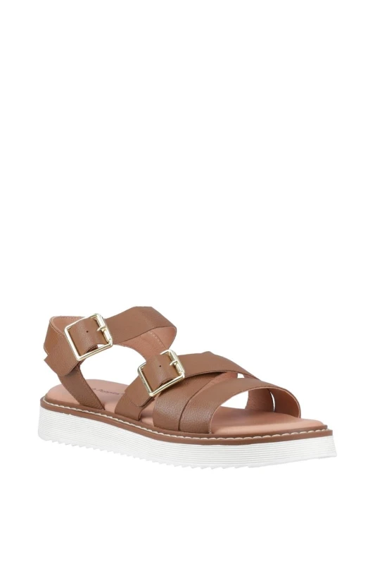 Image of Hush Puppies Womens Cady Sandal in Tan Size: 4 Tan Female 4