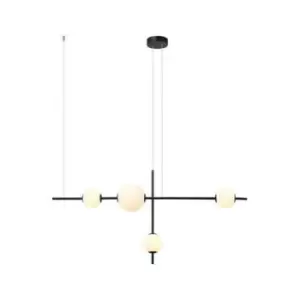 Image of Larissa Lighting - Larissa Tetovo LED Ceiling Pendant Light 18W 3000K, Glass, Black
