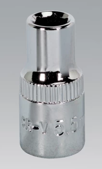 Image of Sealey SP14055 WallDrive Socket 5.5mm 1/4"Sq Drive Fully Polished