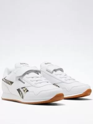 Image of Reebok Royal Classic Jogger 3 Shoes, White/Green, Size 10.5 Younger