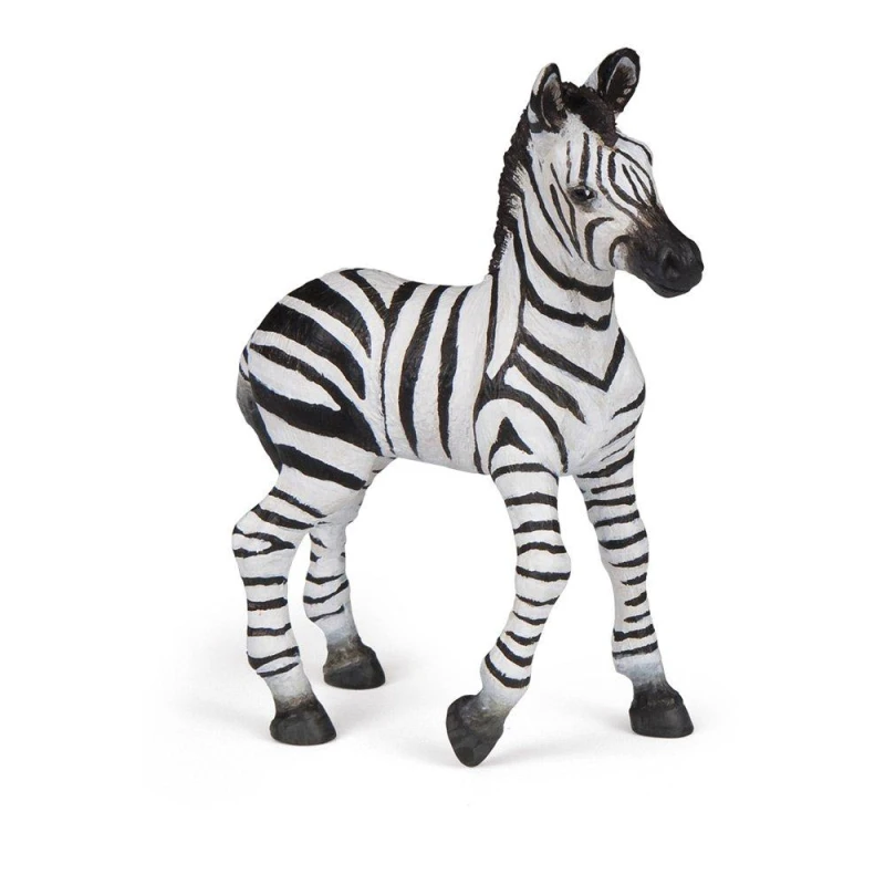 Image of Difuzed Wild Animal Kingdom Zebra Foal Toy Figure, 3 Years or Above, Black/White (50123) Multi unisex