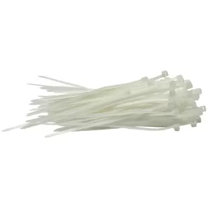Image of Draper White Cable Ties (100 pieces)