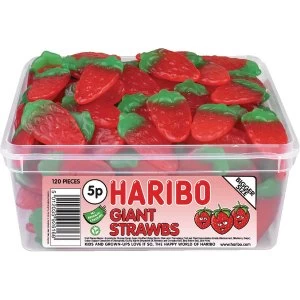 Image of Haribo Giant Strawberries Tub 120