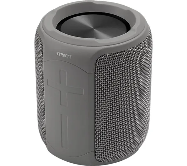 Image of STREETZ CM765 Portable Bluetooth Speaker - Grey, Silver/Grey