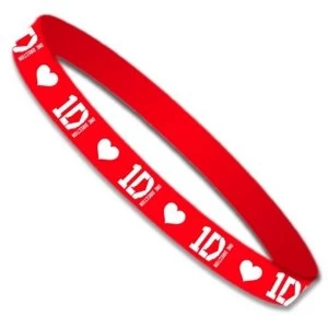 Image of One Direction - Red Gummy Wristband
