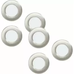 Image of Loops - 2 pack 3 pack Recessed Ceiling Downlight Satin Nickel Steel 2.7W led