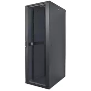 Image of Intellinet Network Cabinet Free Standing (Standard) 42U Usable Depth 123 to 573mm/Width 503mm Black Flatpack Max 1500kg Server Rack IP20 rated 19" Ste