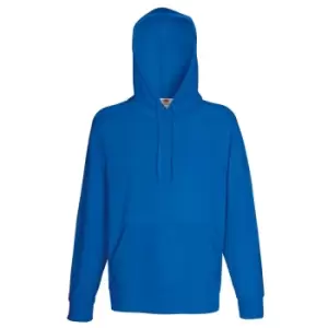 Image of Fruit Of The Loom Mens Lightweight Hooded Sweatshirt / Hoodie (240 GSM) (S) (Royal)