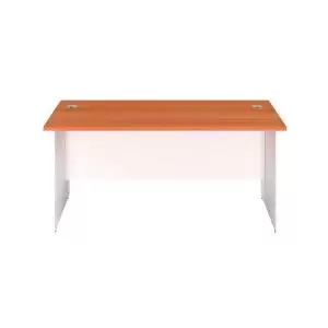 Image of Jemini Rectangular Panel End Desk 1400x800x730mm Beech KF804703