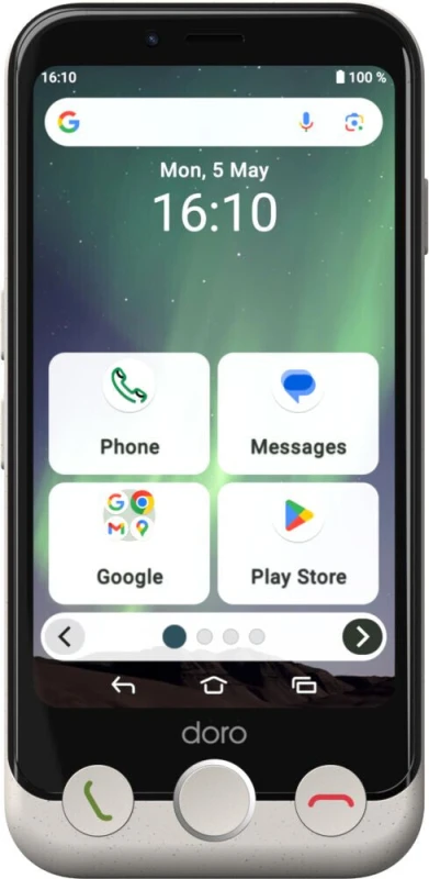 Image of Doro Doro Aurora A10 11.4cm (4.5") Dual SIM Android 14 4G USB Type-C 4GB 64GB 3000 mAh Black, White 8881