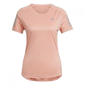 Image of adidas Own The Run T Shirt Ladies - Ambient Blush