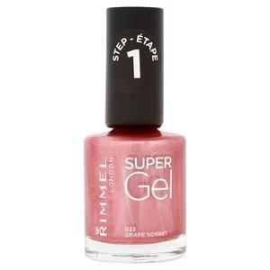 Image of Rimmel Super Gel Nail Polish Grape Sorbet Pink