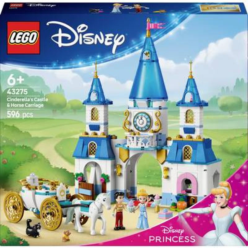 Image of LEGO LEGO Disney Princess Cinderella Castle, Horse Carriage 43275