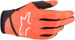 Image of Alpinestars Radar 22 Motocross Gloves, black-orange, Size L, black-orange, Size L