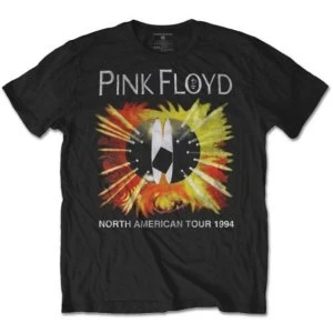 Image of Pink Floyd - North American Tour 1994 Unisex Medium T-Shirt - Black