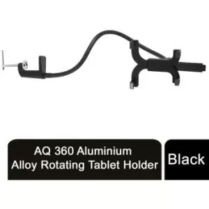 Image of AQ 360 Aluminium Alloy Rotating Tablet Holder Adjustable Gooseneck -Black