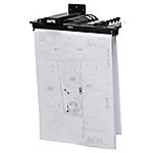 Image of Arnos Binder Rack System Wall Mounted A0+ Black