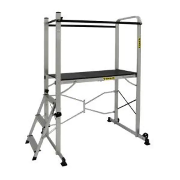 Image of Climb-It Folding Work Platform 3 Tread 150kg SilverBlack EP990Y GPCFEP990Y