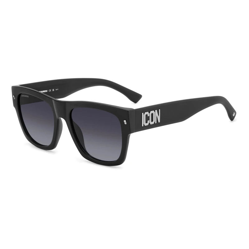 Image of DSquared2 Dsquare Rectangular Matte Black male 55 cm