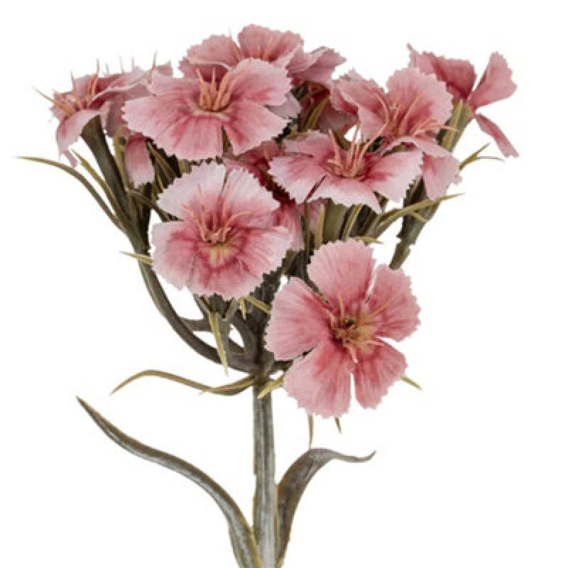 Image of Hill Interiors Dianthus Artificial Flower Spray Pink (One Size)