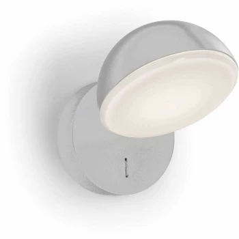 Image of 05-leds C4 - Wall lamp Talk, aluminum and glass, matt white