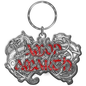 Image of Amon Amarth - Dragon Logo Metal Keychain